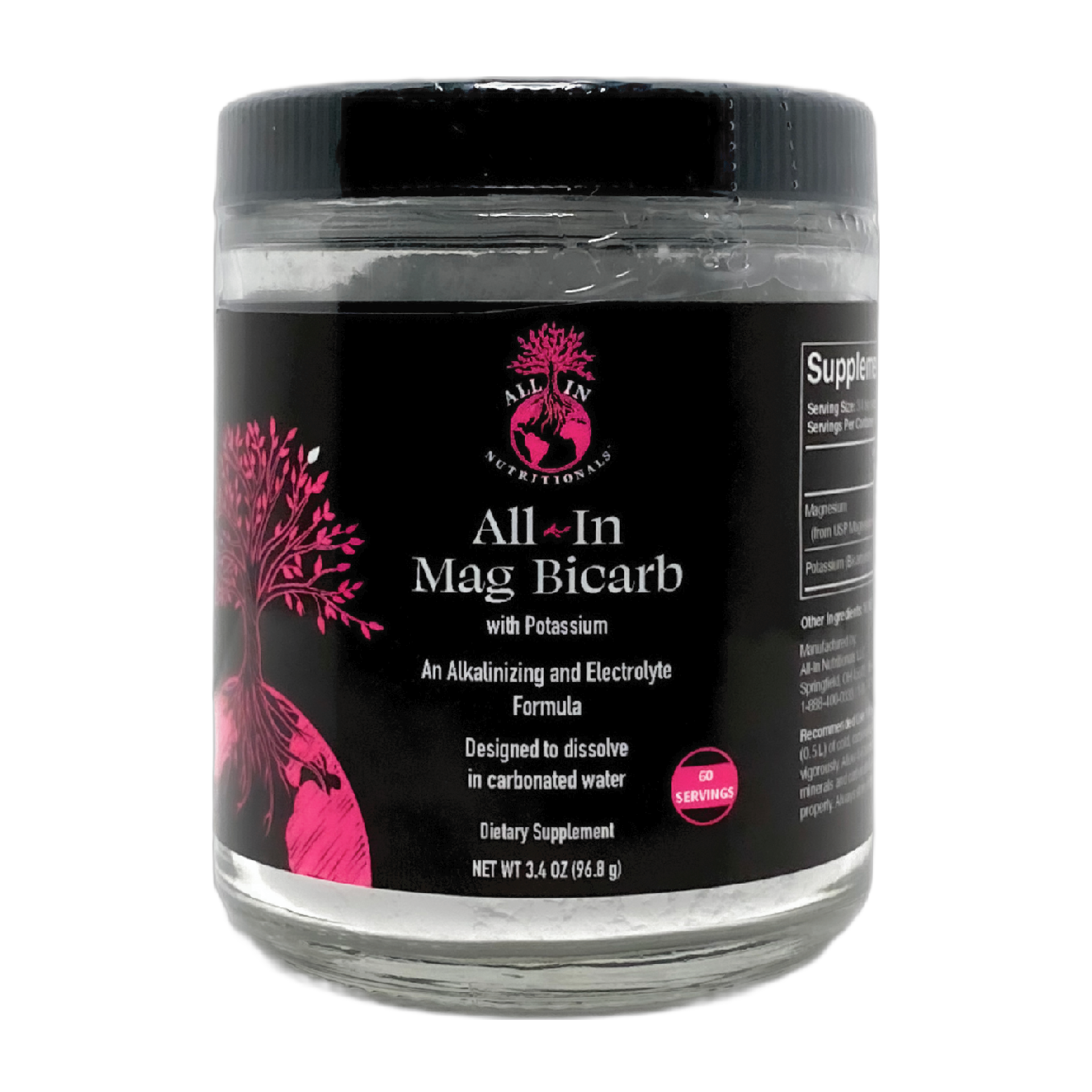 Mag Bicarb Magnesium Bicarbonate Supplement AllIn Nutritionals