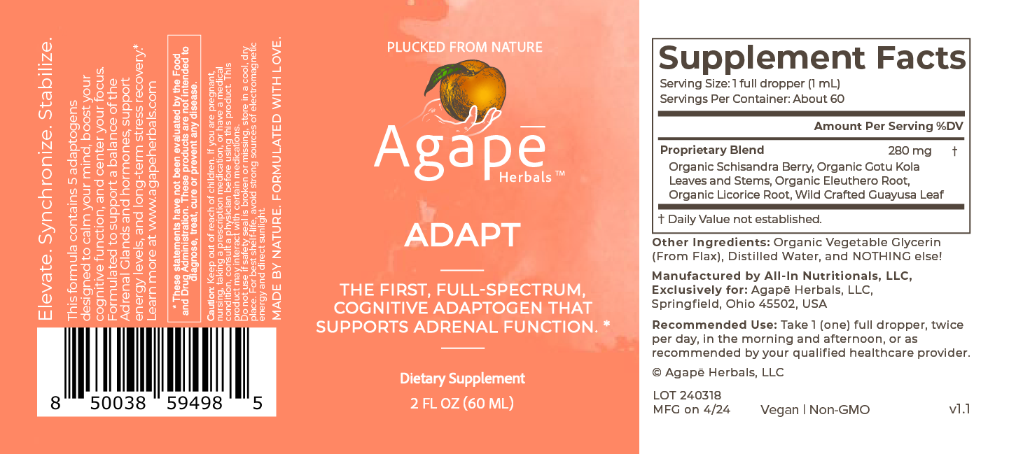 Agapē Herbals™ Adapt