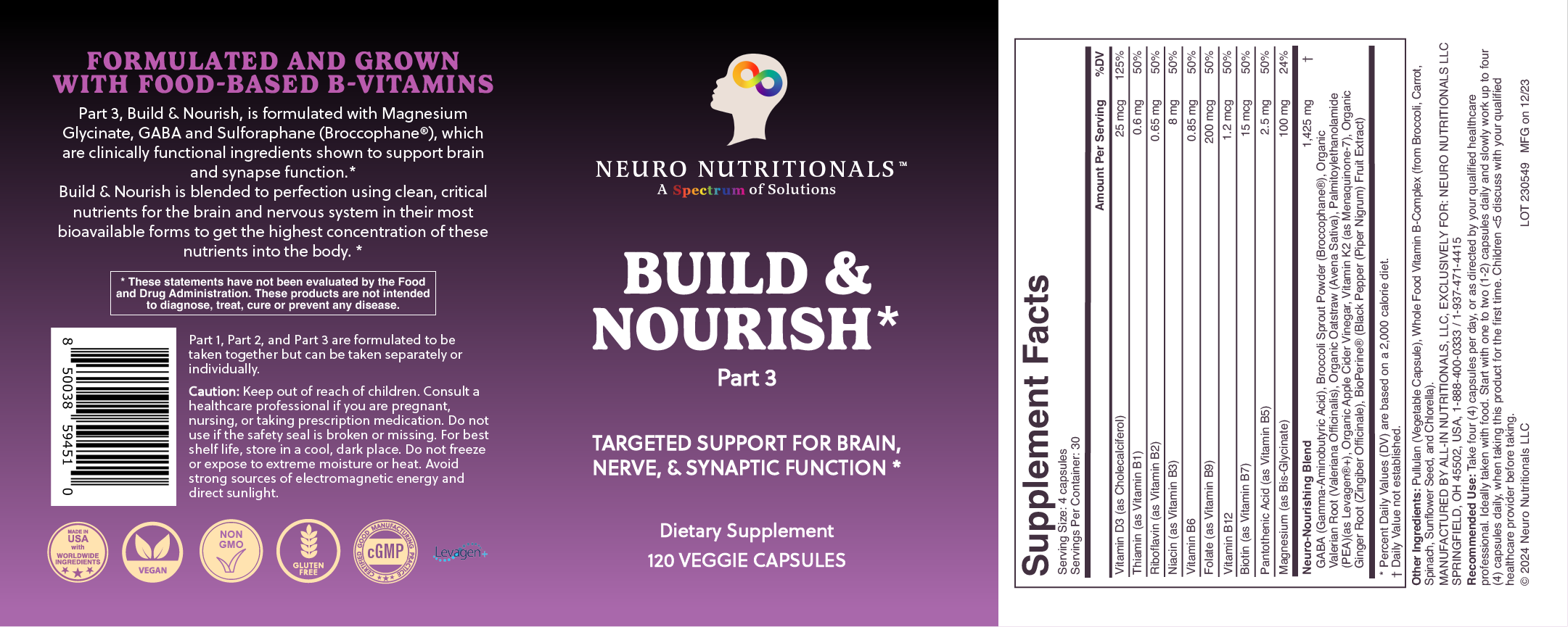 Neuro Nutritionals Build & Nourish*