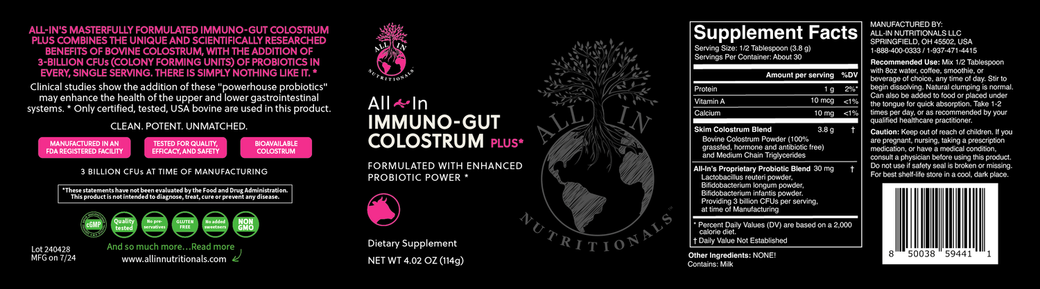 Immuno-Gut Colostrum Plus *