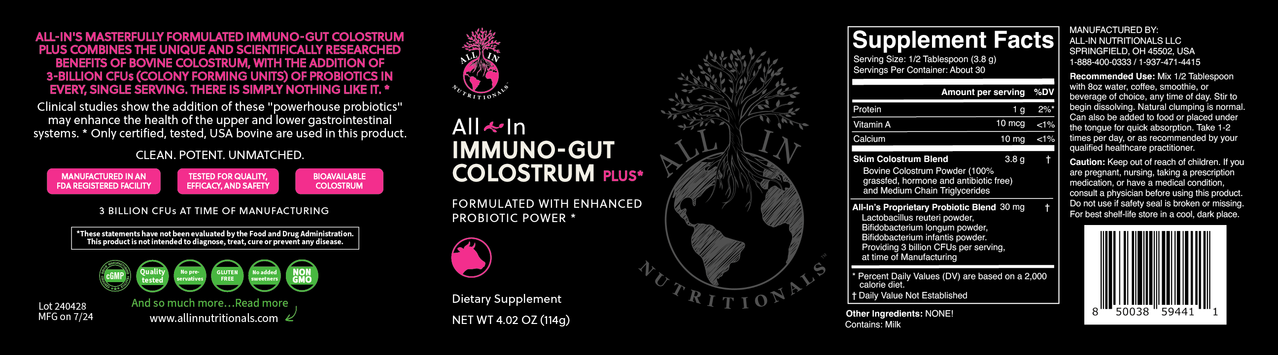 Immuno-Gut Colostrum Plus *