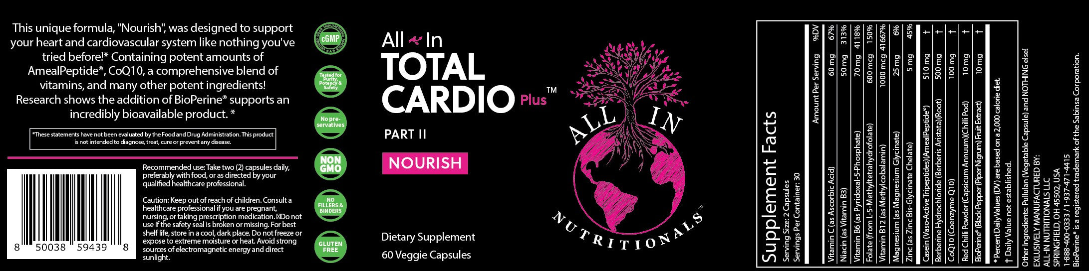 Total Cardio + Part 2, Nourish