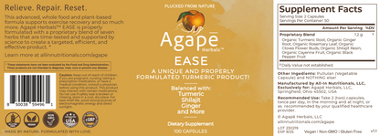 Agapē Herbals™ Ease