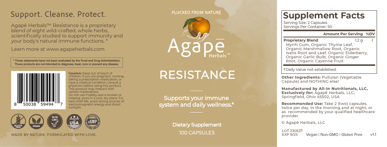 Agapē Herbals™ Resistance
