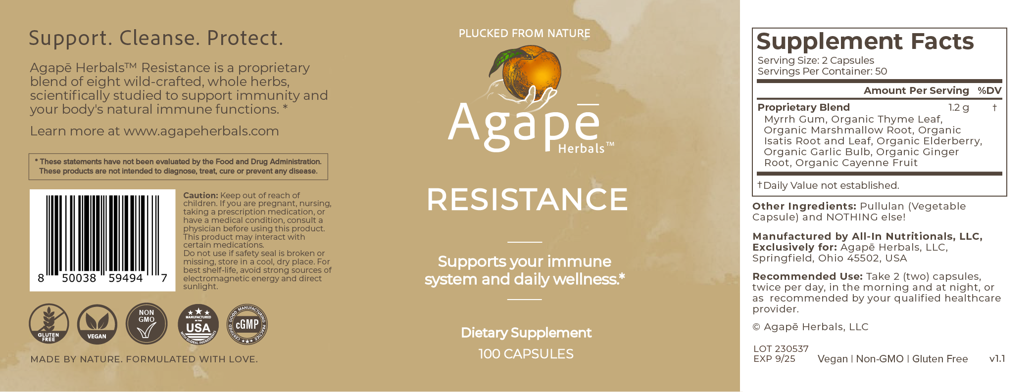 Agapē Herbals™ Resistance