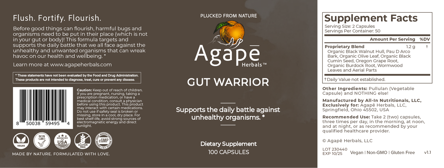 Agapē Herbals™ Gut Warrior