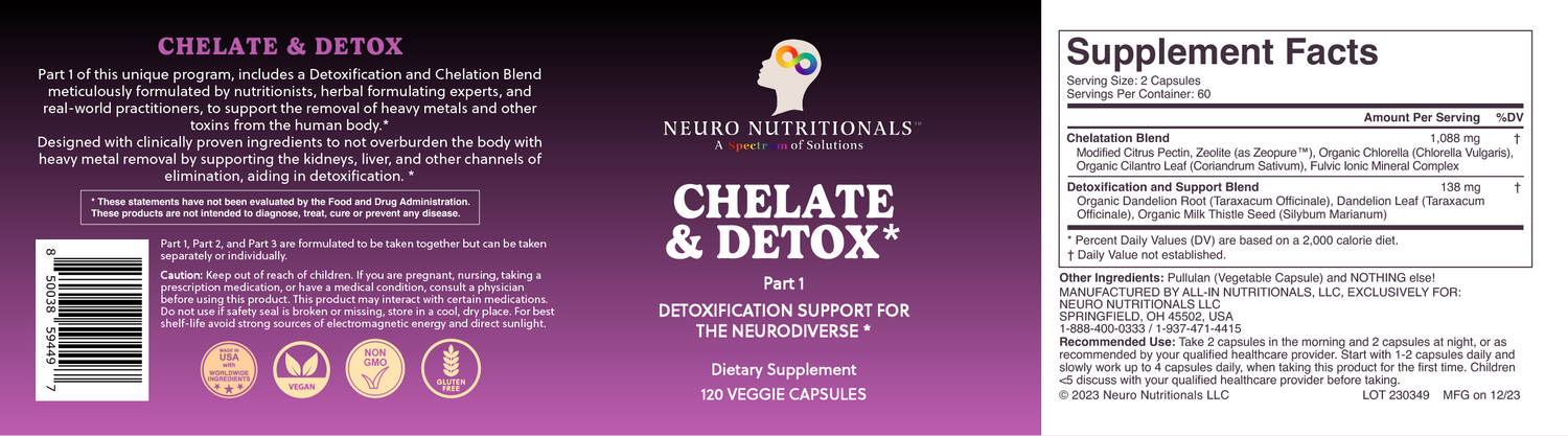 Neuro Nutritionals Chelate &amp; Detox*