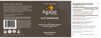 Agapē Herbals™ Gut Warrior