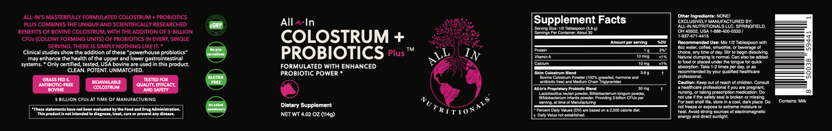 Colostrum + Probiotics Plus ™