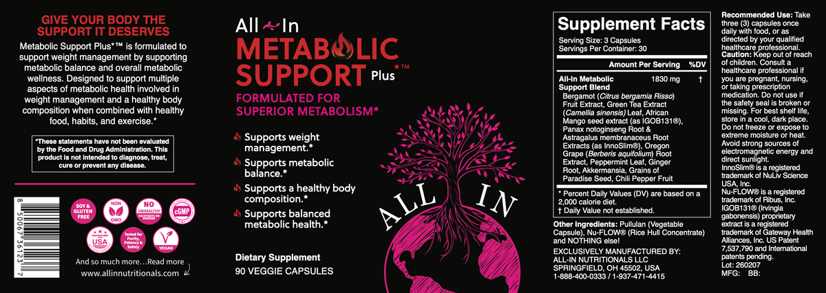 Metabolic Support Plus*™