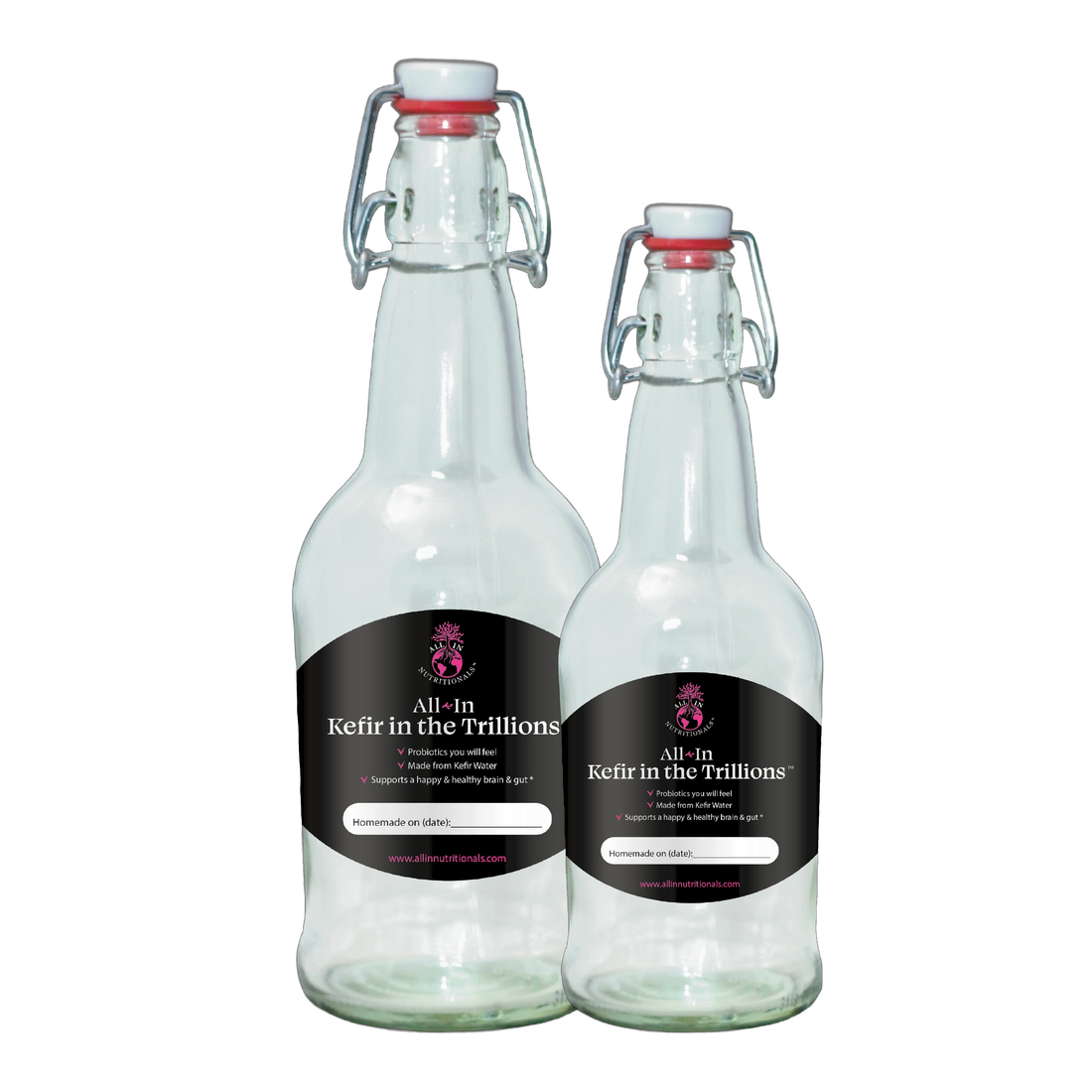 All-In Kefir Glass Bottle